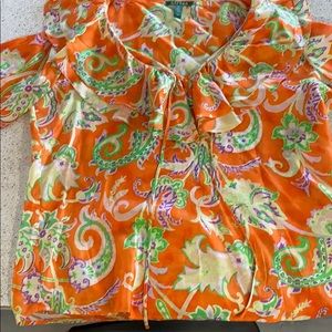Lauren by Ralph Lauren floral blouse
